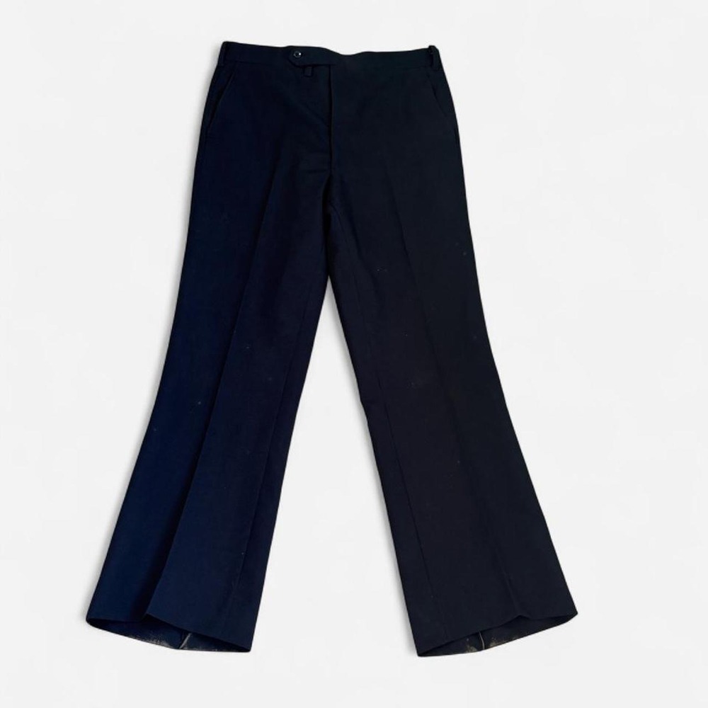 Navy Blue Flat Front Dress Pants 32x30